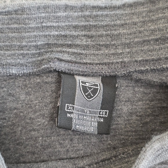 Nike Tiger Woods Golf Sweater Men XL Mock Neck Long Sleeve Gray Textured Casual - Picture 3 of 9